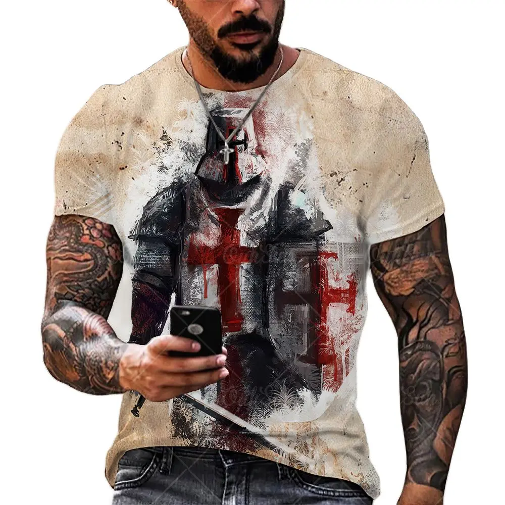 Men's 3D Printed T-shirt Round Neck Breathable Short Sleeve Newest Summer 2021 Creative Personality Shirt Oversized Male T Shirt