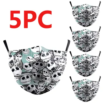 

5pcs Cotton Dustproof Mouth Face Mask Anime Cartoon Kpop Lucky Bear Women Men Muffle Face Mouth Masks
