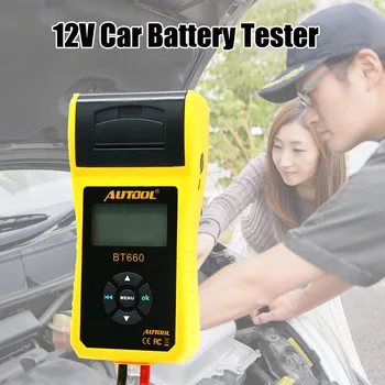 

BT660 Battery Conductance Tester 12V Auto Battery Testers Automotive Diagnostic Tools for Heavy/Light Duty Trucks Cars C