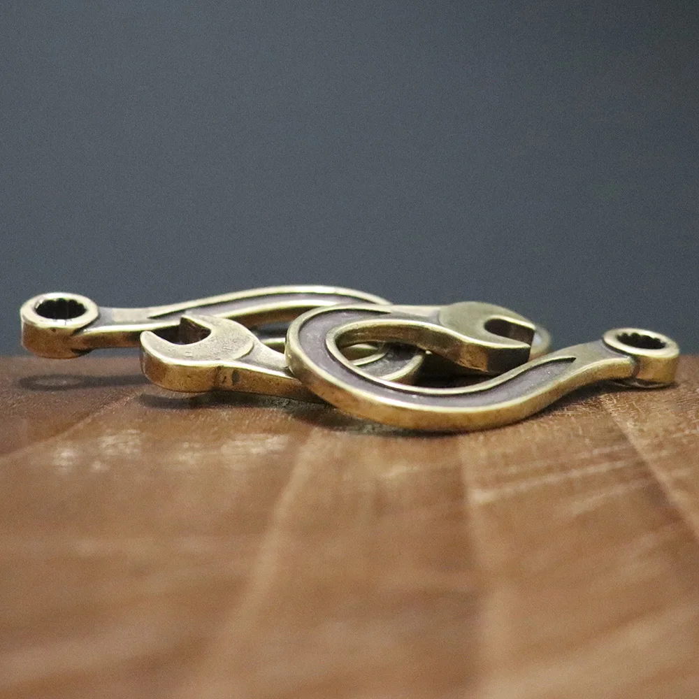 wrench keychain pendants copper (13)