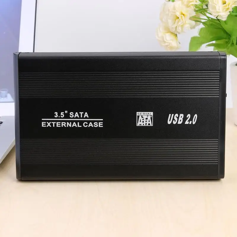 VKTECH 3,5 дюймов HDD чехол SATA к USB 3,0 2,0 внешний жесткий диск чехол док-адаптер 3," USB3.0 HDD корпус SSD Чехол Коробка