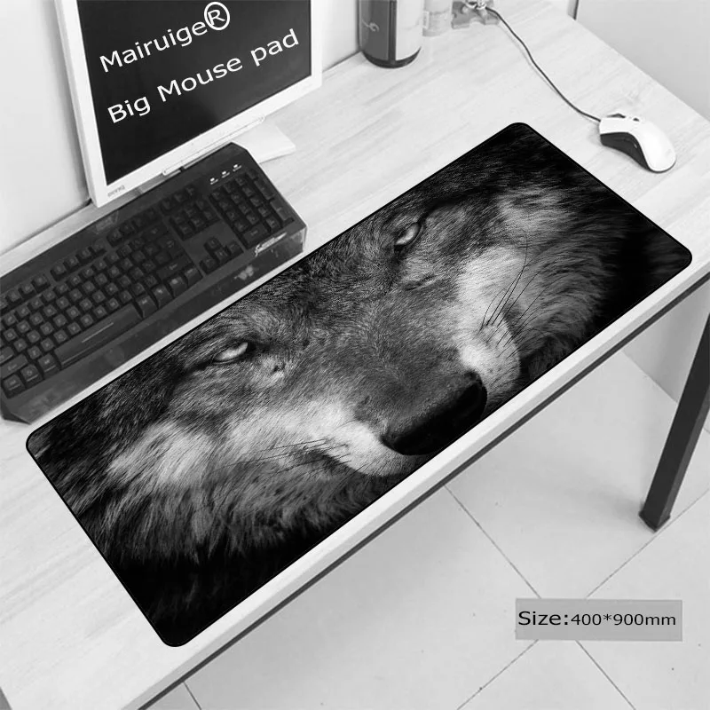  Wolf Animal Anti Slip Laptop Computer PC Large Lock Edge Mousepad Gaming Mouse Mice Pad Mat For CSG