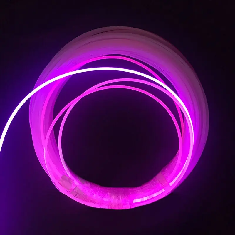 

1m~100m 3.0mm(Dia) Car DIY LED Light Milky PMMA Side Glow Plastic Fiber Optical Cable Hanging lamp Curtain Home Desk Mats Light