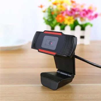 

Rotatable HD 720P Webcam Computer Camera with Microphone for PC Computer Online Live Broadcast Teach Yahoo Skype