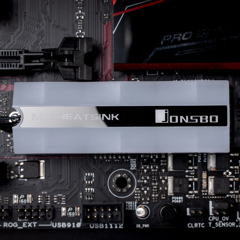 Радиатор JONSBO M.2 SSD ARGB MOBO 3PIN 5V AURA SYNC Streamer|Кулеры/вентиляторы/системы охлаждения| |