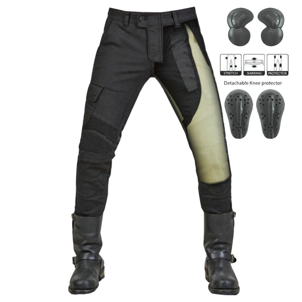 Motorcycle Pants Men Motocross Pantalon Motorbike Trousers Wearable Racing Jeans Moto Pants Biker Touring Riding Cargo Pants