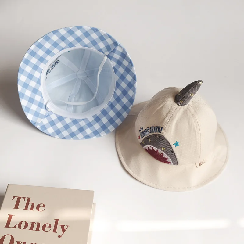 New Shark Baby Boy Hat Cotton Spring Summer Baby Cap for Girls Bucket Hats Kids Accessories Toddler Hat
