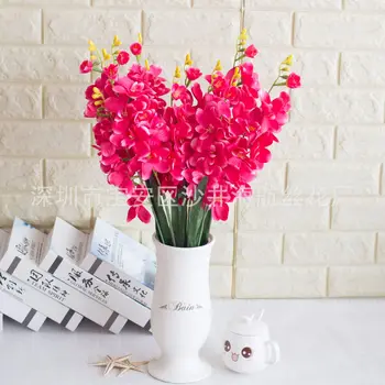 

Single Bottle Orchid 2 Fork Imitation Flowers Single Bottle Raw Silk Top Grade Wedding Butterfly Orchid