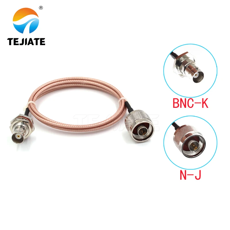 1 шт. Кабель-адаптер TEJIATE N в BNC Тип NJ преобразователь BNCK 8-90 см м 5 2 коннектор длиной