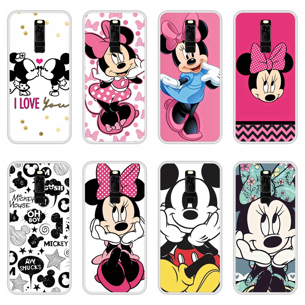 Case for Leagoo S8 Soft Silicone TPU Mickey Minnie Pattern Painted Phone Cover In Stock |