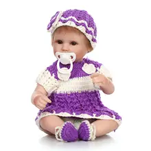 

18'' Reborn Baby Doll New Soft Silicone Toys Toddler Eyes Open Boy Girl Kid Gift Kids Toys For Girls