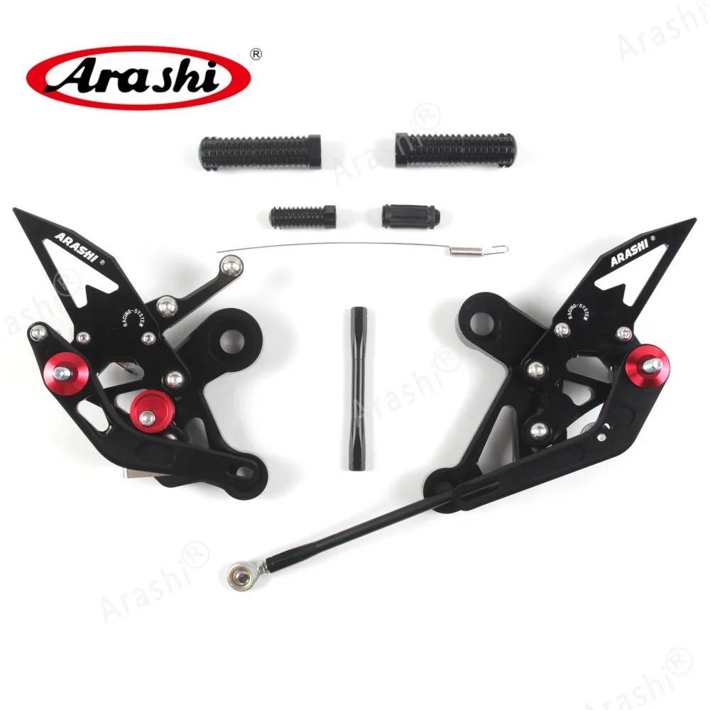 Arashi для Yamaha MT09 MT 09 MT-09 FZ-09 FZ 09 ЧПУ Регулируемая подножка задние наборы Rearset подставка для ног