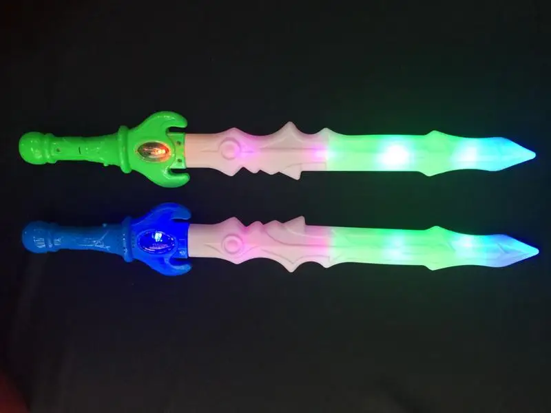1PCS Sword Weapon The New 7 Colour Flashing Waving With Voice Light Music Children's Toys Sword Weapon Category 8-11 Years 2021