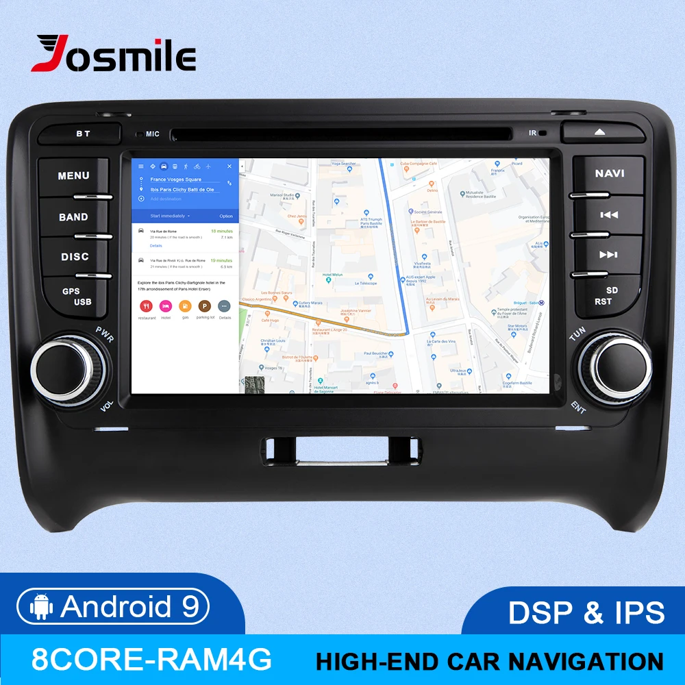 " DSP ips 4G 64G Android 9 2 DIN автомобильный DVD gps для AUDI TT MK2 8J 2006 2007 2008 2009 2010 2011 2012014 мультимедийный плеер радио