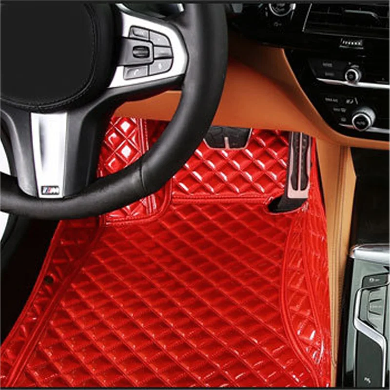 

Car floor mats for Mercedes Benz A B180 C200 E260 CL CLA G GLK300 leather Anti-slip car-styling carpet liner