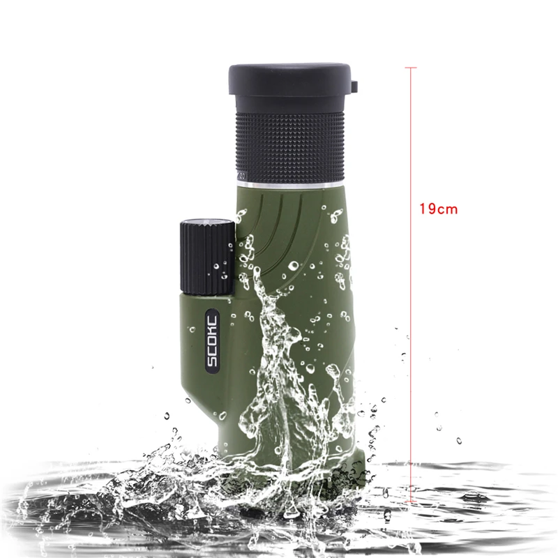 US $59.15 Scokc Zoom Monocular 10 20x50 Bak4 Prism Powerful Telescope Monocular Waterproof Hunting Goods For Camping