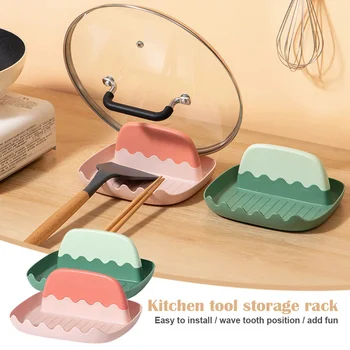

Multi-function Plastic Pot Lid Storage Pad Storage Shelf Kitchen Utensil Organizer can CSV