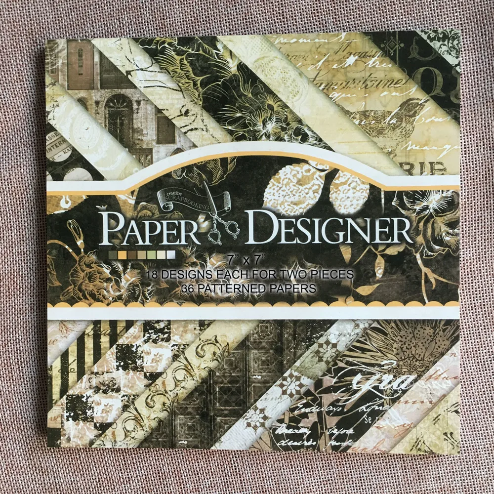 

36 sheets 7"X7" Mixed Designs Scrapbook Paper Pad Pack Handmade Craft craft paper craft Background pad New