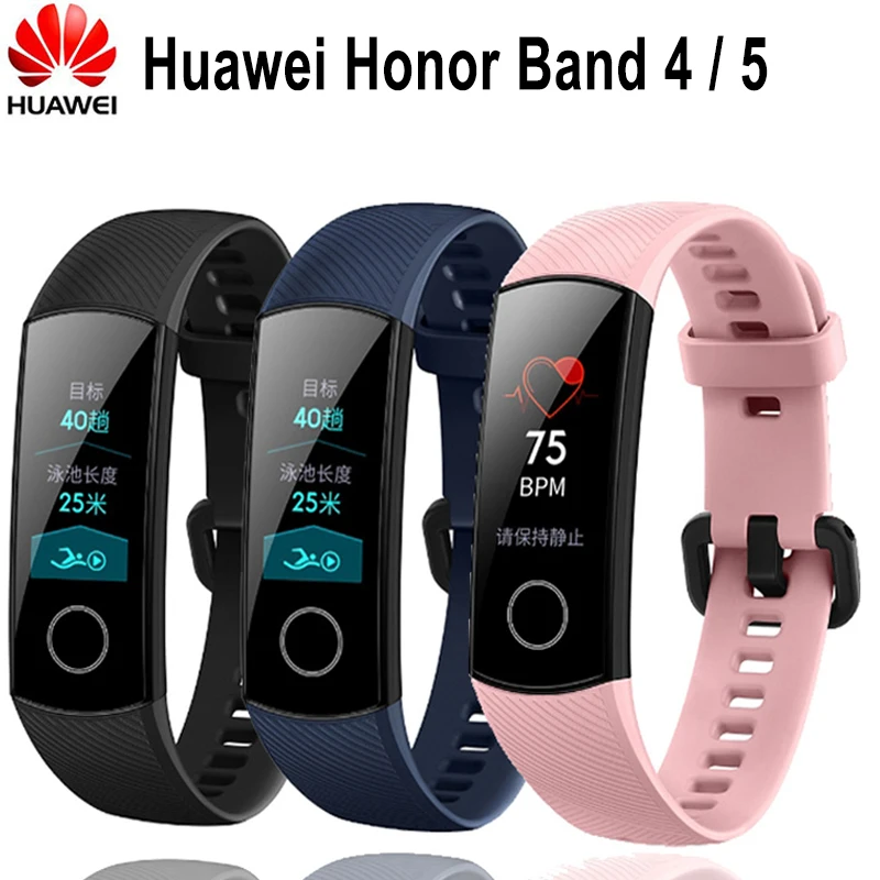 Preise Original Huawei Honor Band 4 5 NFC Smart Armband Armband Uhr Band Amoled Touchscreen Herz Rate Schlaf Tracker Huawei b29