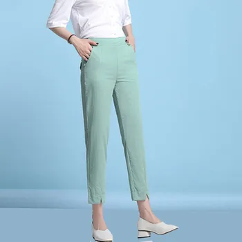

Korean version of trousers women wear harem pants high waist pants casual nine-point pants