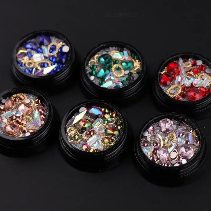 

12 PCS best quality Nail Art Powder Colorful Sand Nail Decoration Nail Glitter Powder tts01