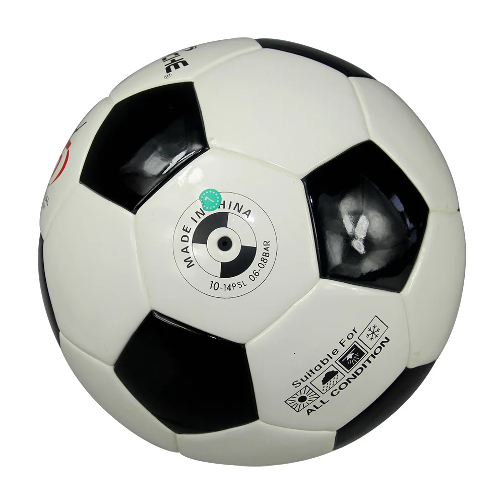 Black and white football SIZE5 PU leather glue machine Ball Outdoor Sports Football Training Balls futebol