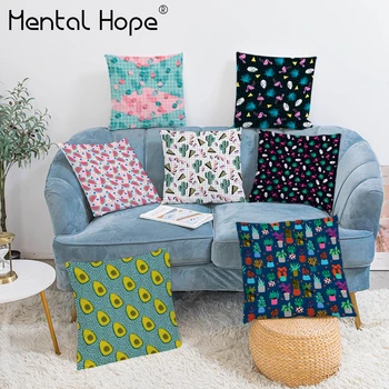 

Tropical Leaf Plush Cushion Cover Home Decor Pineapple Banana Throw Pillow Cover Decorative Square Rainforest Plant Pillowcase