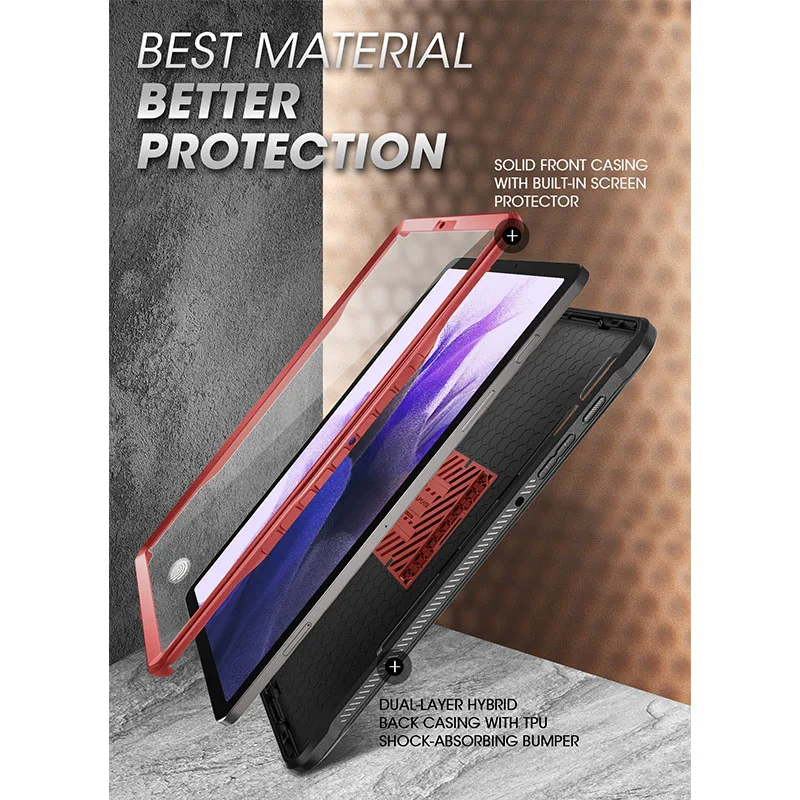 Supcase-ub Pro Case Resistente de Corpo Inteiro com Protetor de Tela Embutido Case Samsung Galaxy Tab s7 fe 124 Polegadas 2023 - Imagem 4