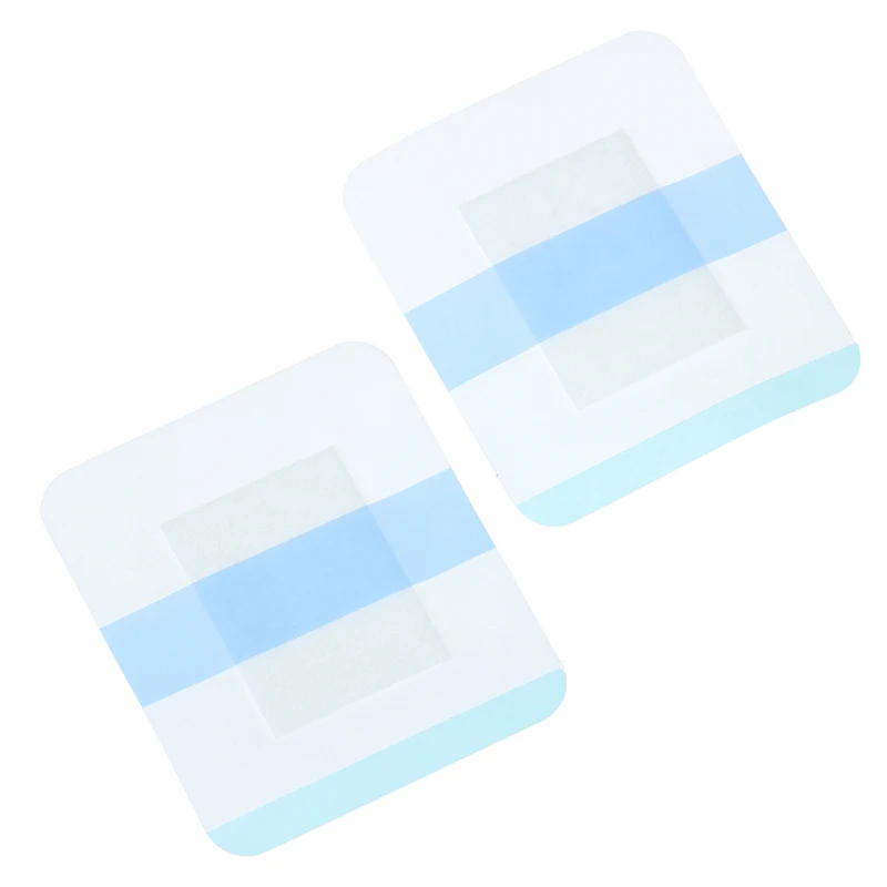 Cinta adhesiva transparente para vendaje, vendaje de fijación para apósito de heridas, transpirable, impermeable, antialérgico, 10 Uds.