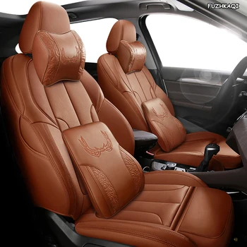 

FUZHKAQI Custom Leather car seat cover set For LEXUS LX570 LX500 LX450 RC300 RC200 UX200 UX260h UX250h Automobiles Seat Covers