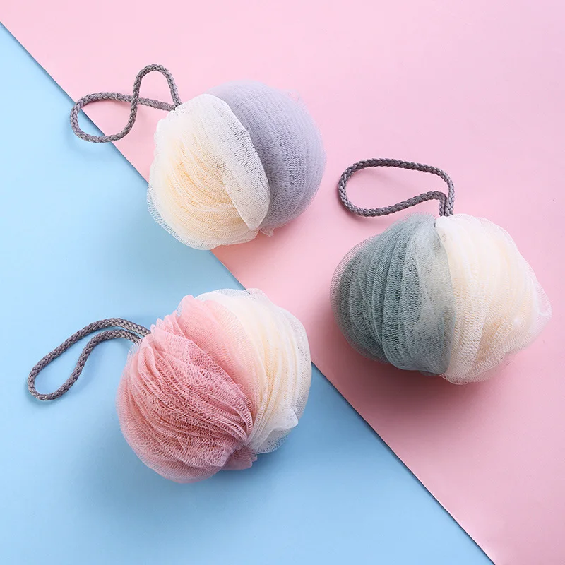 1pc Large Bath Ball Soft Shower Mesh Foaming Sponge Bath Bubble Ball Body Skin Cleaner Body Cleaning Tools Bathroom Accessories