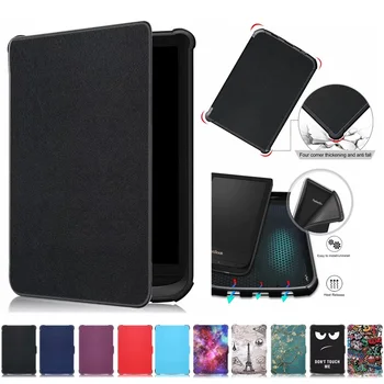 

Case For Pocketbook 616 627 632 PU Leather TPU Smart Wake Up Stand Cover For PocketBook Touch Lux 4 Basic Lux 2 Case Cover Capa