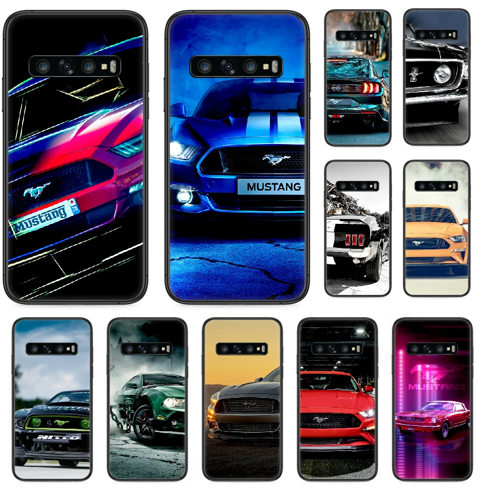 

Mustang Supercar Luxury Car Phone case For Samsung Galaxy Note S 8 9 10 20 Plus E Lite Uitra black Etui fashion shell tpu funda