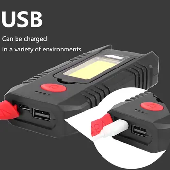 

COB LED Magnetic Work Light Car Garage Mechanic Flashlight Home Rechargeable Torch Lamp ABS Led Flash Light Outdoor Sport