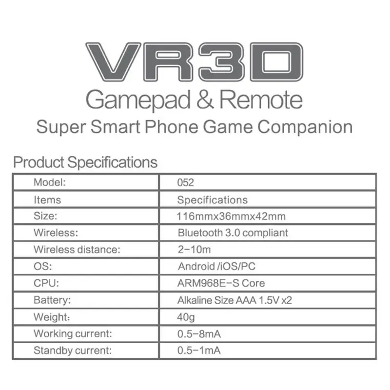 Универсальный Bluetooth геймпад игровой контроллер Джойстик селфи затвор для I 5G4