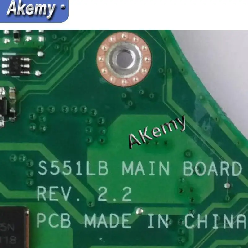 Akemy S551LB Laptop motherboard For Asus S551LB S551LN S551LD S551L Test original mainboard 4G RAM I5-4200U GT740M-2G