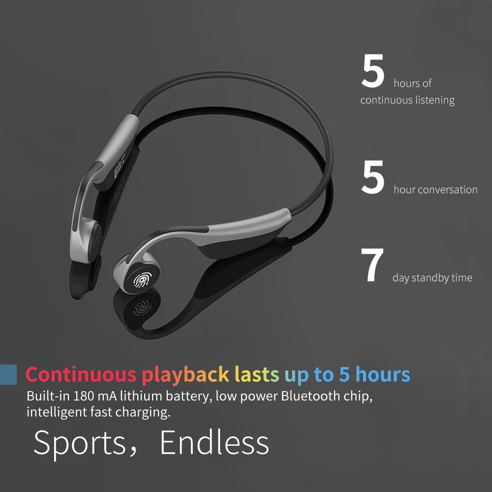 V9 беспроводные наушники спортивные Bluetooth наушники костной проводимости беспроводные гарнитуры спортивные наушники IPX5 Водонепроницаемая гарнитура
