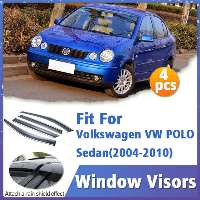 Windows Visor for Volkswagen VW Polo Mk4 Vivo 5-door GTI 9N 2002~2009 Vent  Deflector Smoke Guard Awnings Rain Eyebrow Accessorie