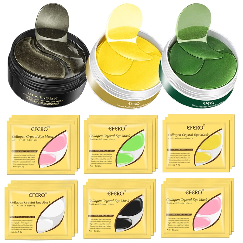 

Collagen Eye Mask Face Mask Gel Eye Patches for Eye Bags Removal Wrinkle Dark Circles Crystal Eye Pads Eyes Masks Firm Skin Care
