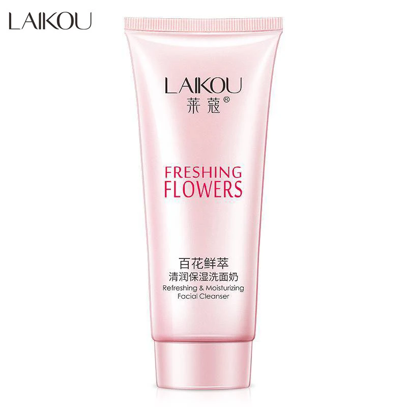 

Freshing Facial Cleanser Refreshing Moisturizing Face Cleaner Gently Anti Dry Rough Pores Cleaning Skin Care Laikou 100g