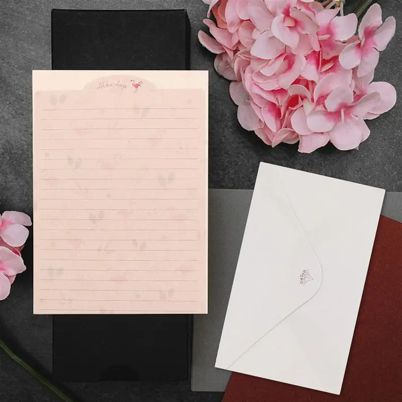 Floral Design Letter Paper Envelopes Set Writing Paper Note Sets Stationery Gift Printing Products Letter Pad