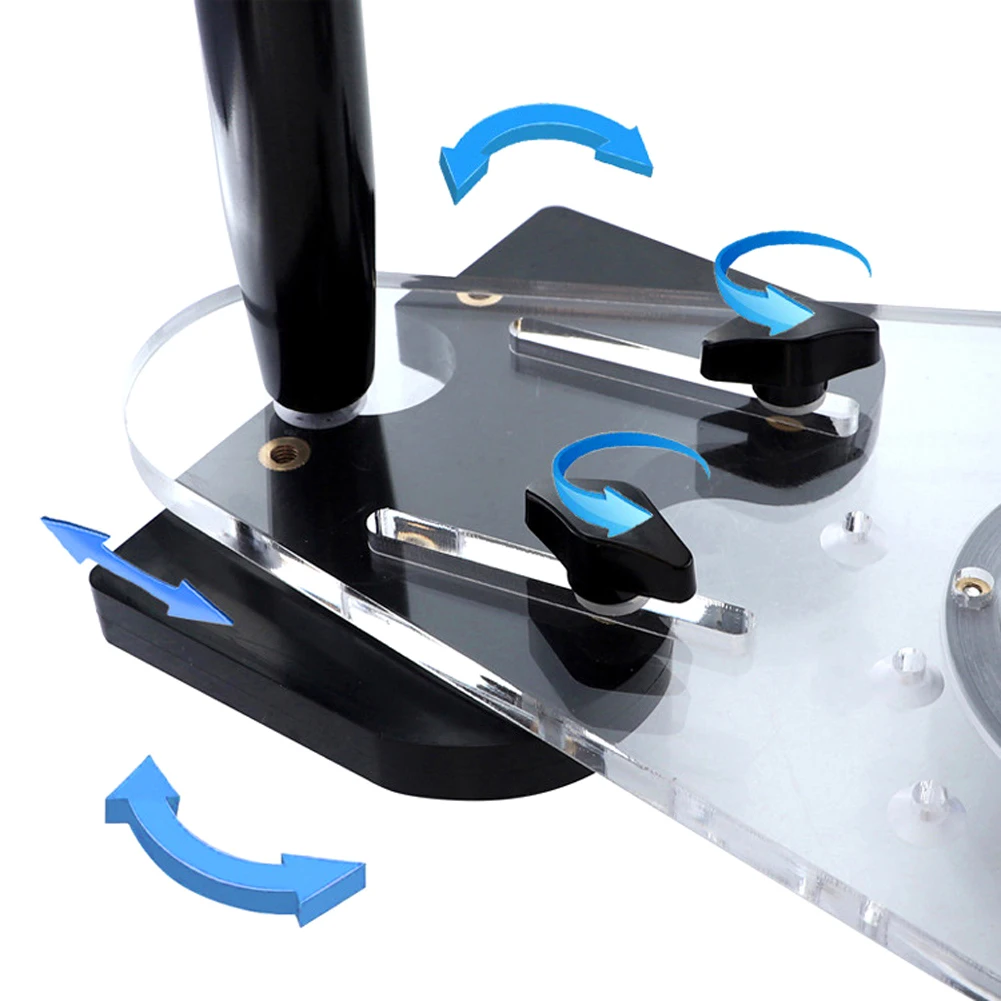 

Woodworking Milling Base Universal Electric Engraving Trimming Machine Flip Board Bottom Plate Hole Locator Slotting Trimming