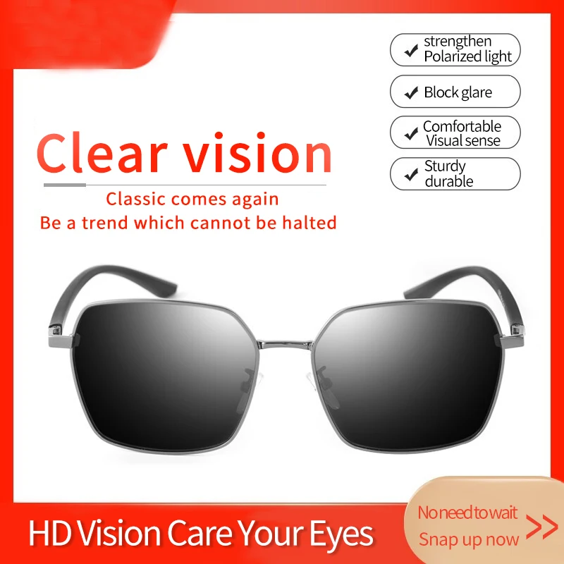 

2020 Classic Retro New Fashion Pilot Oversize Sunglasses Polarized Metal Frame Sunglasses