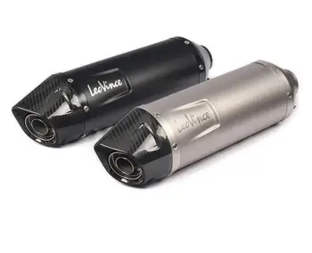 

Universal 51mm Motorcycle leovince Exhaust Modify Motocross Exhaust Muffler For FZ6 CBR250 CB600 MT07 ATV Z900