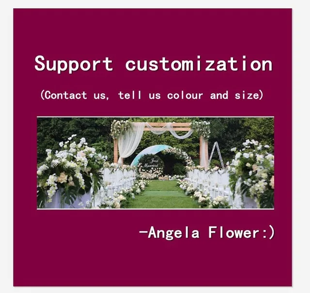 Customized color Роскошные 1 м/2 м DIY wisteria ряд цветов Декор для вечерние витрины Свадебный Арка фон искусственная Цветочная композиция лоза Роза - Цвет: Customized color