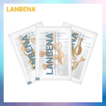 

LANBENA 24K Gold Peptide Wrinkles Ampoule Capsule Facial Serum Day Eye Anti-Aging Skin Whitening Snail Cream 15PCS