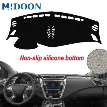 

MIDOON Car Dashboard Cover Silicone Non-Slip For Nissan Murano 2015 2016 2017 2018 Dash Mat ANti-UV Carpet Automobile DashMat