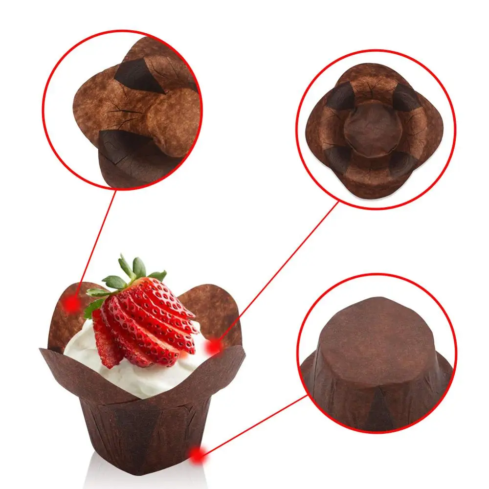 100Pcs Cupcake Muffin Liner Cupcake Holder Muffin Pan Cups Ramekin Holders Home Party Bakery Baking Store Uses