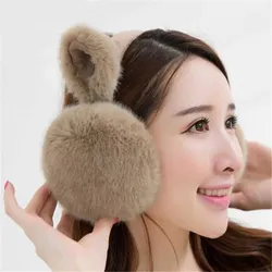 Moda feminina menina de pele de inverno orelha mais quente earmuffs gato bonito orelha muffs earmuffs earmuffs inverno mais novo
