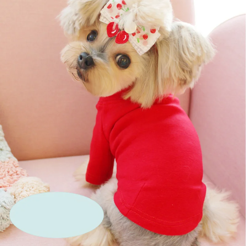 

New Dog Clothes Puppy Clothes Bottoming Shirts for Spring and Summer Multi Colors Fashion Design Vests Pet Cat Dog Coat Shirt